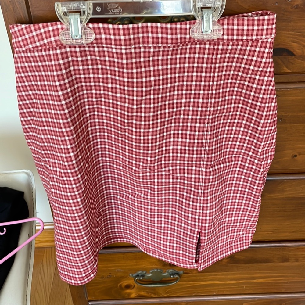 Hollister plaid skirt